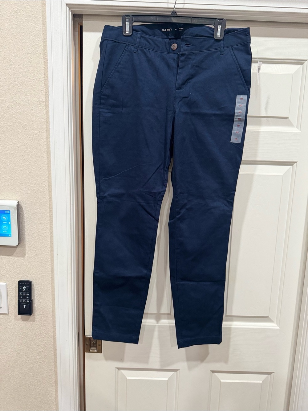 Old Navy Navy Stretch Chino Pants - Slim